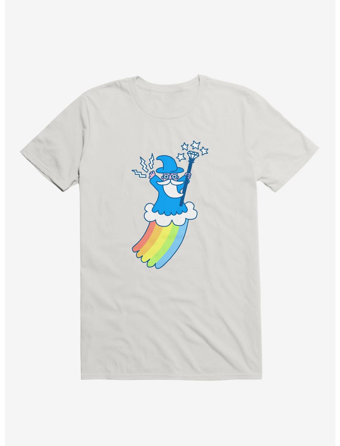Rainbow Wizard T-Shirt, WHITE, hi-res