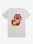 Siamese Cat Pixel Art T-Shirt, WHITE, hi-res