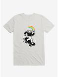 Skater Cat T-Shirt, WHITE, hi-res