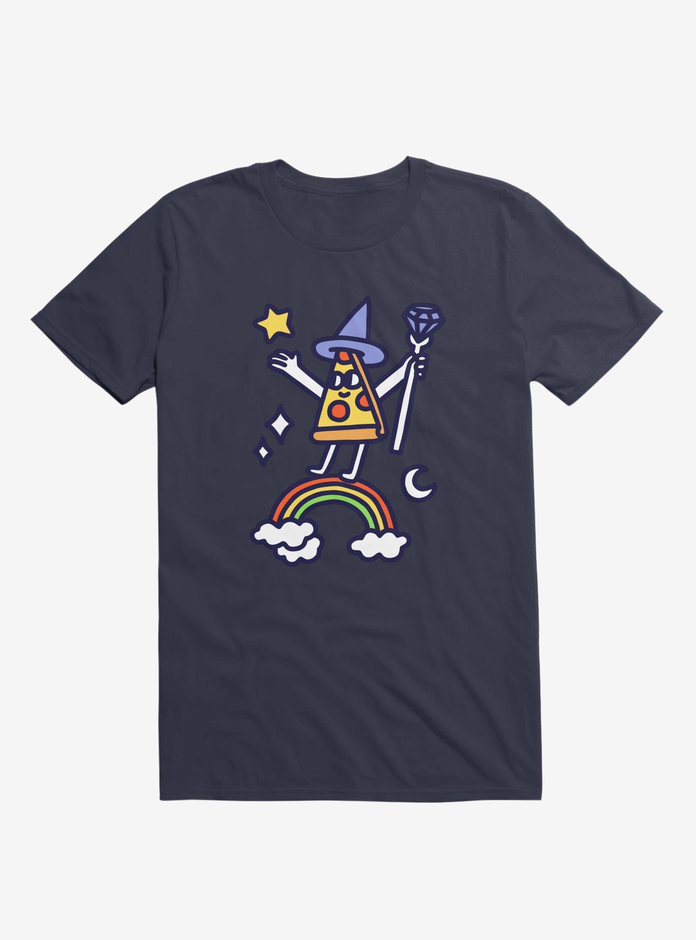 Wizard Pizza T-Shirt, NAVY, hi-res