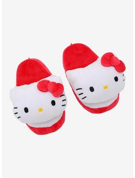 Hello Kitty Plush Slippers, , hi-res