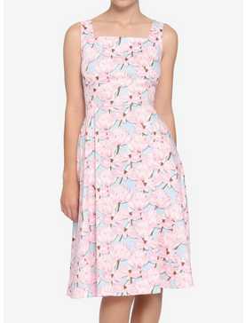 Pink Floral Retro Dress, , hi-res