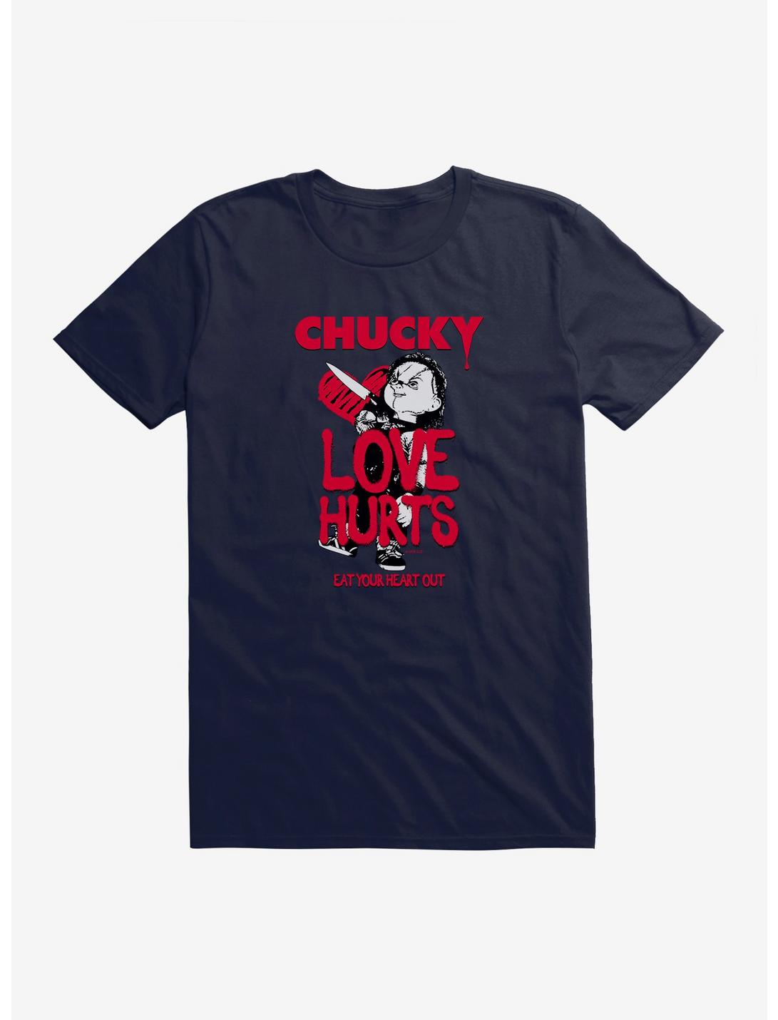 Chucky Love Hurts T-Shirt, NAVY, hi-res