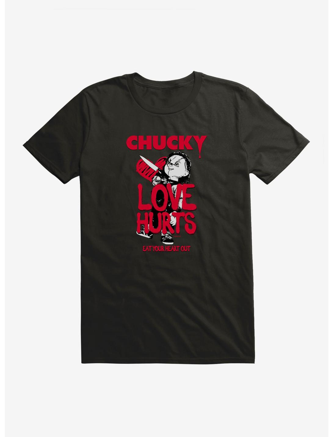 Chucky Love Hurts T-Shirt, BLACK, hi-res