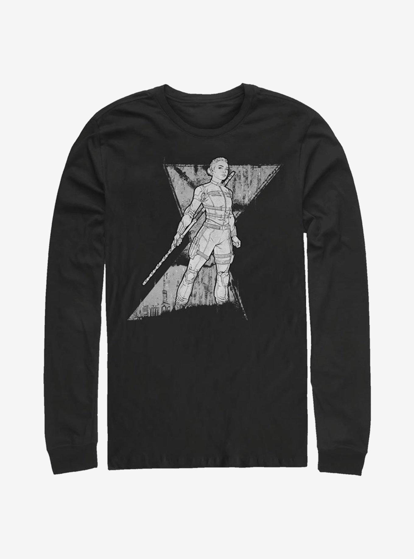 Marvel Black Widow Spy Yelena Long-Sleeve T-Shirt, BLACK, hi-res