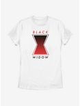 Marvel Black Widow Haftone Symbol Womens T-Shirt, WHITE, hi-res