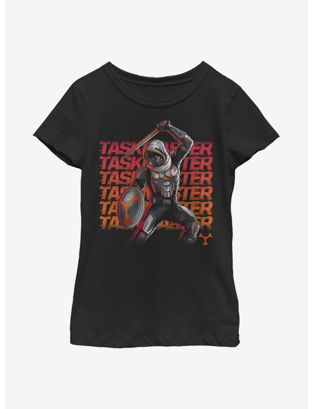 Marvel Black Widow Taskmaster Neon Youth Girls T-Shirt, BLACK, hi-res