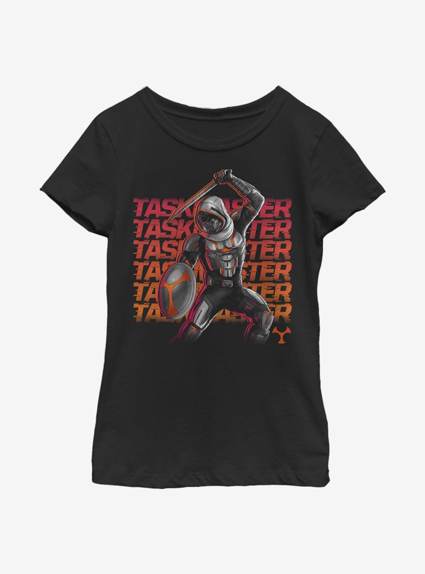 Marvel Black Widow Taskmaster Neon Youth Girls T-Shirt, BLACK, hi-res