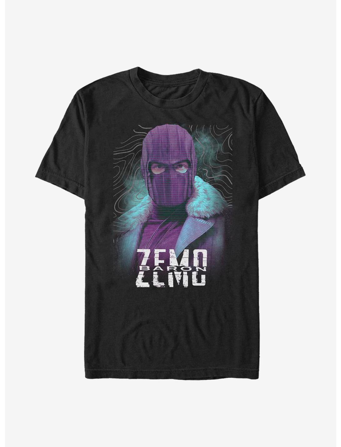 Marvel The Falcon And The Winter Soldier Zemo Purple T-Shirt, BLACK, hi-res