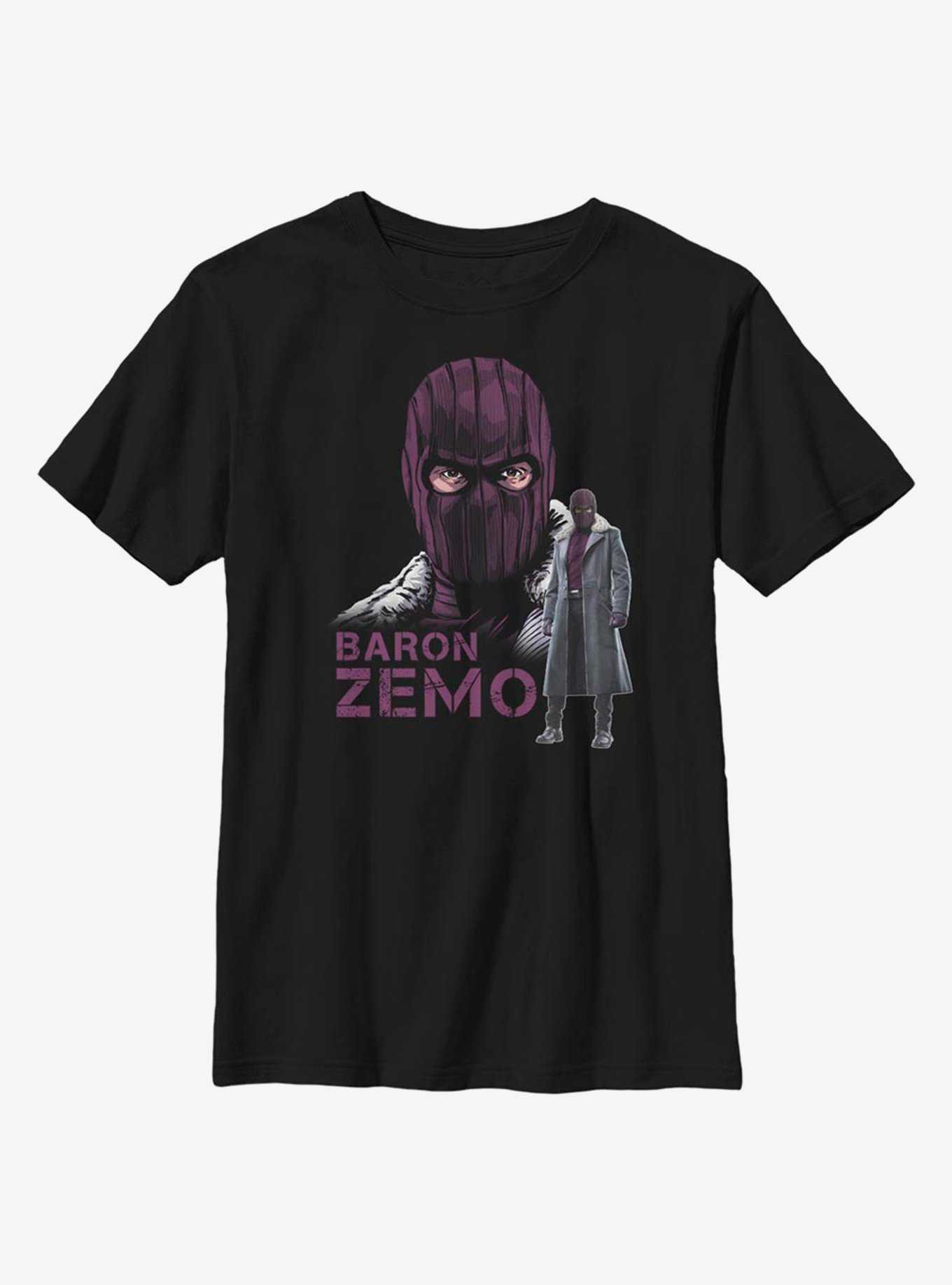 Marvel The Falcon And The Winter Soldier Masked Zemo Youth T-Shirt, , hi-res