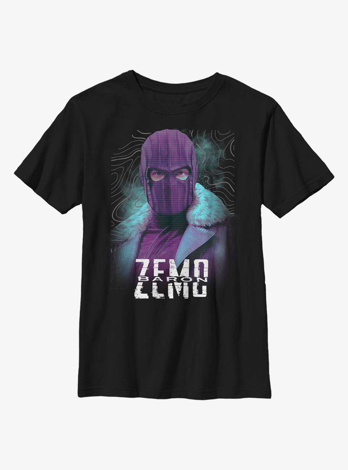 Marvel The Falcon And The Winter Soldier Zemo Purple Youth T-Shirt, , hi-res