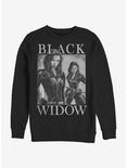 Marvel Black Widow Two Widows Mirror Sweatshirt, BLACK, hi-res