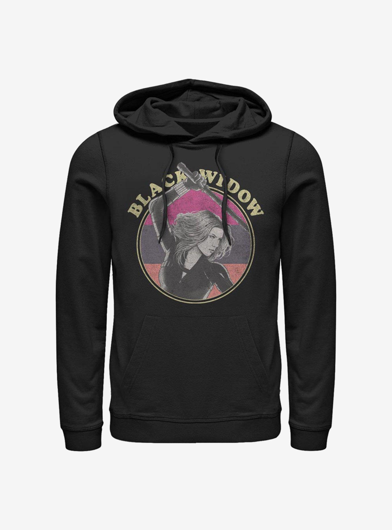 Marvel Black Widow Retro Hoodie, BLACK, hi-res