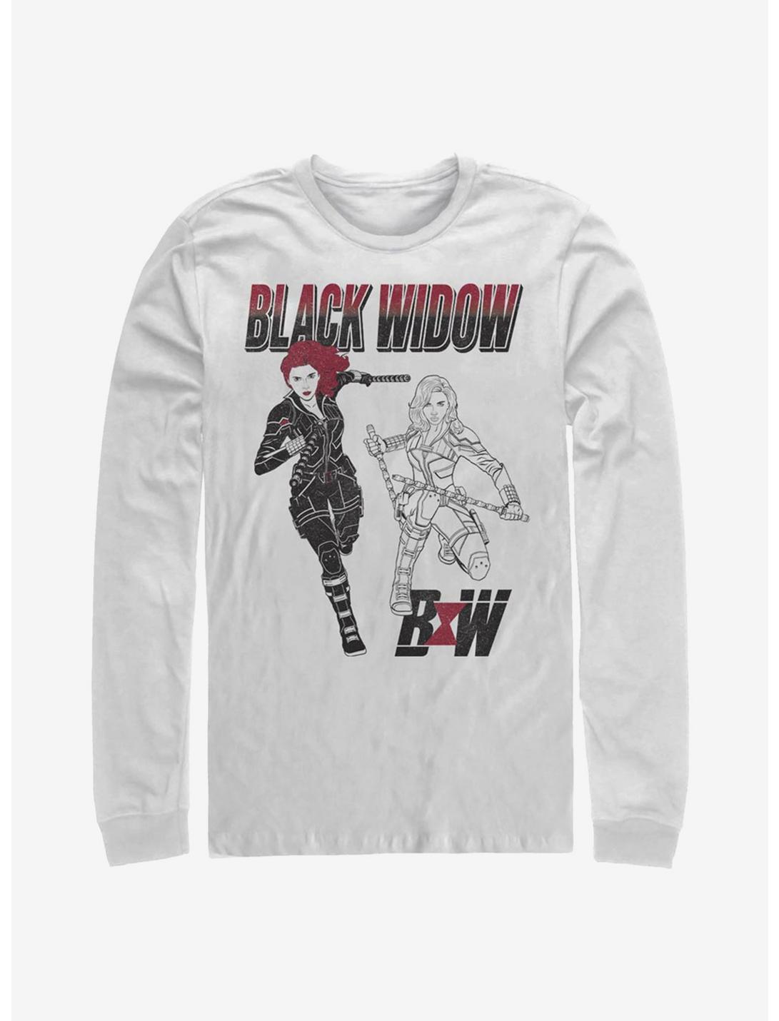 Marvel Black Widow Long-Sleeve T-Shirt, WHITE, hi-res