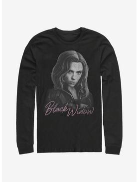 Marvel Black Widow Monochrome Long-Sleeve T-Shirt, , hi-res