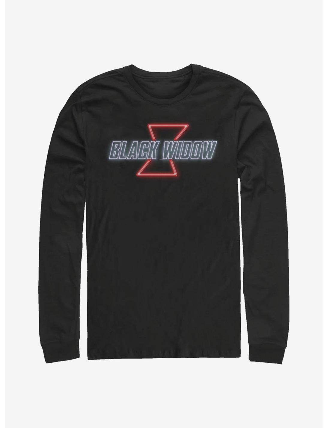 Marvel Black Widow Neon Long-Sleeve T-Shirt, BLACK, hi-res