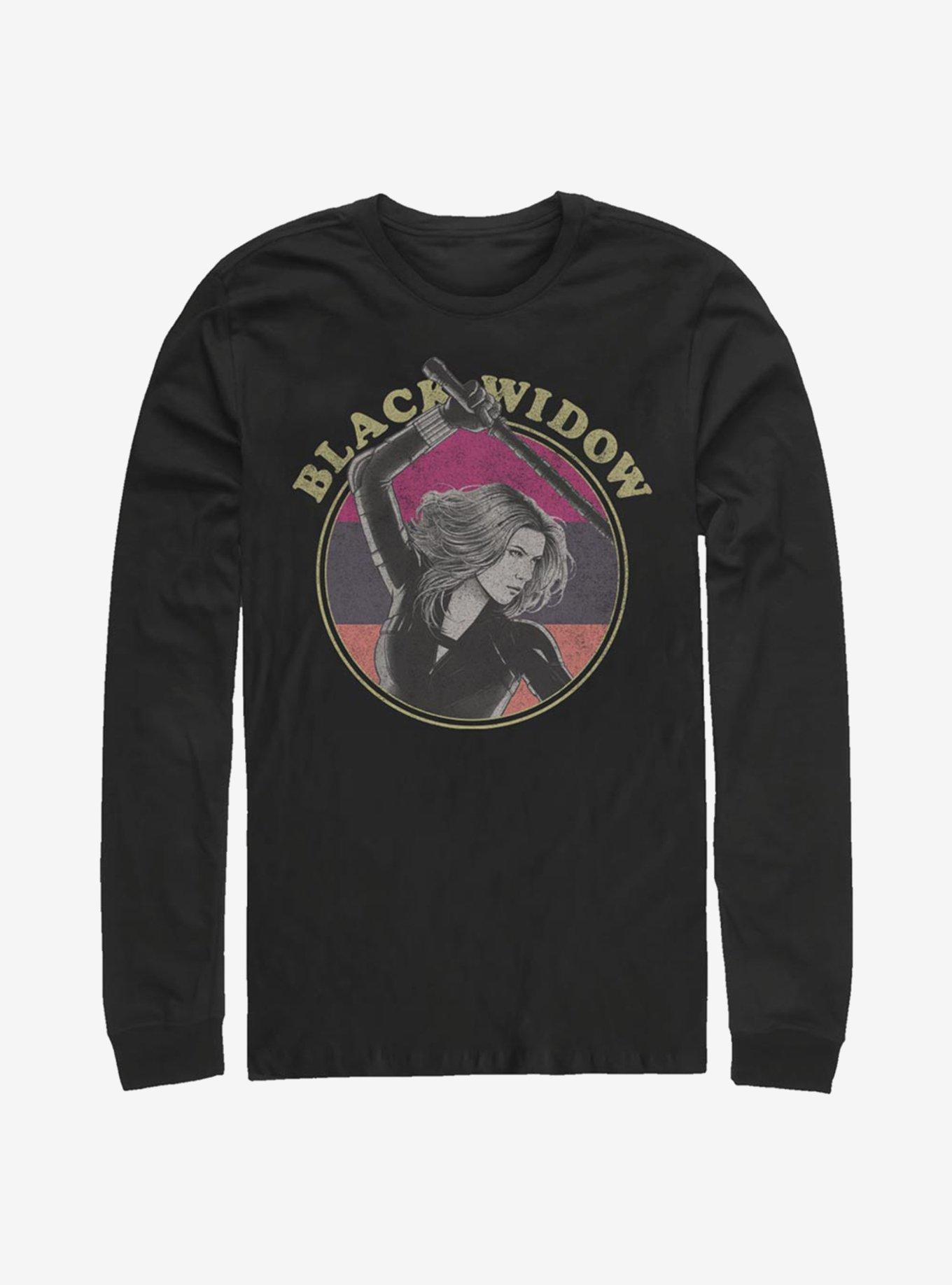 Marvel Black Widow Retro Long-Sleeve T-Shirt, , hi-res