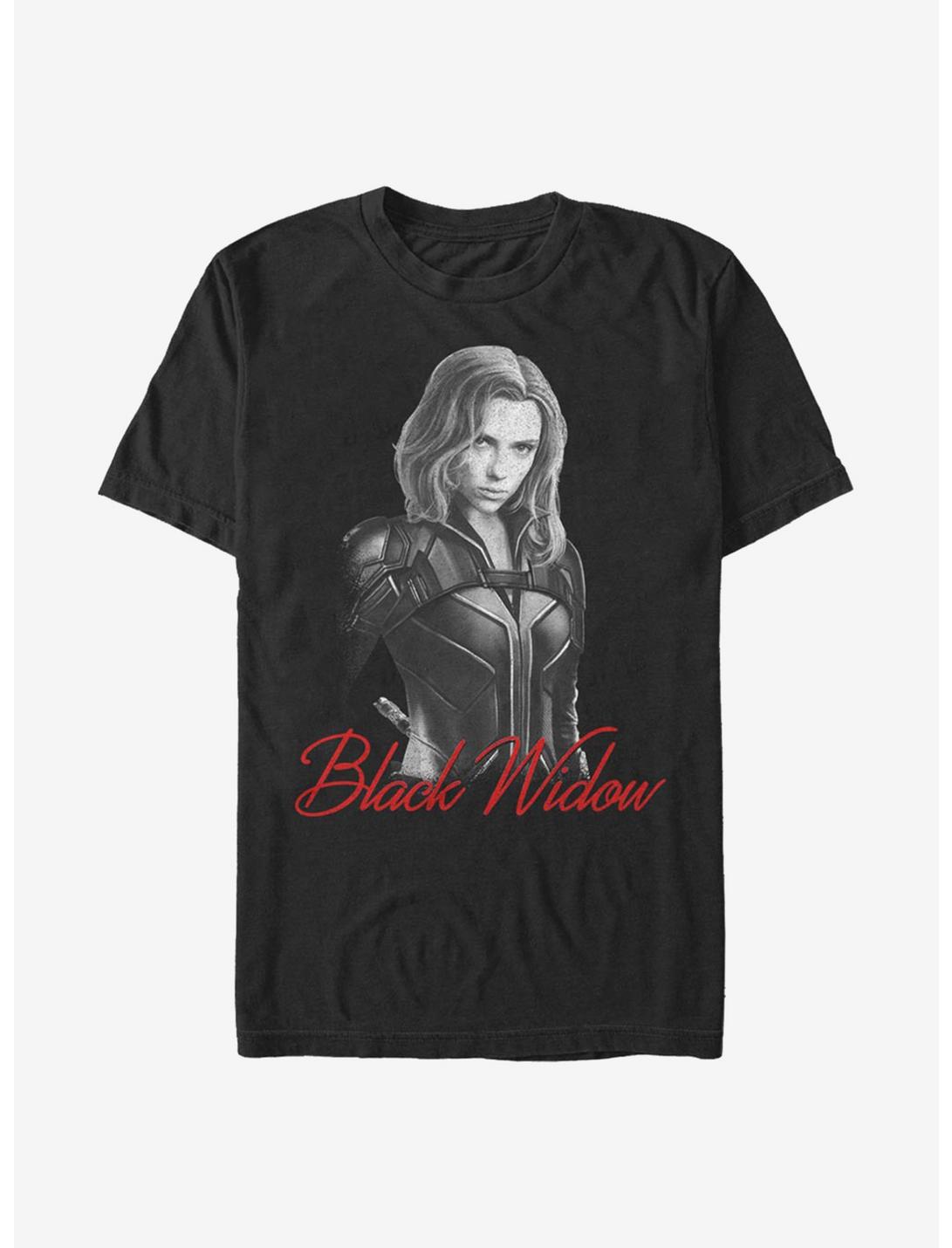 Marvel Black Widow Monochrome T-Shirt, BLACK, hi-res