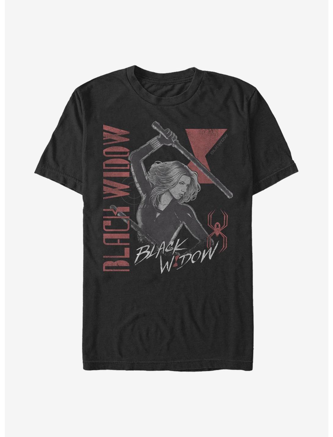 Marvel Black Widow Retro T-Shirt, BLACK, hi-res