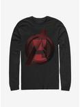Marvel Black Widow Avenger Logo Long-Sleeve T-Shirt, BLACK, hi-res