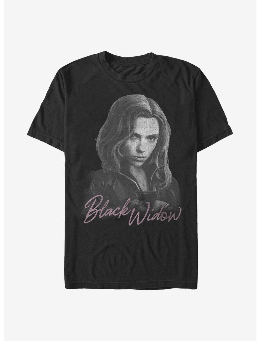 Marvel Black Widow Monochrome T-Shirt, BLACK, hi-res