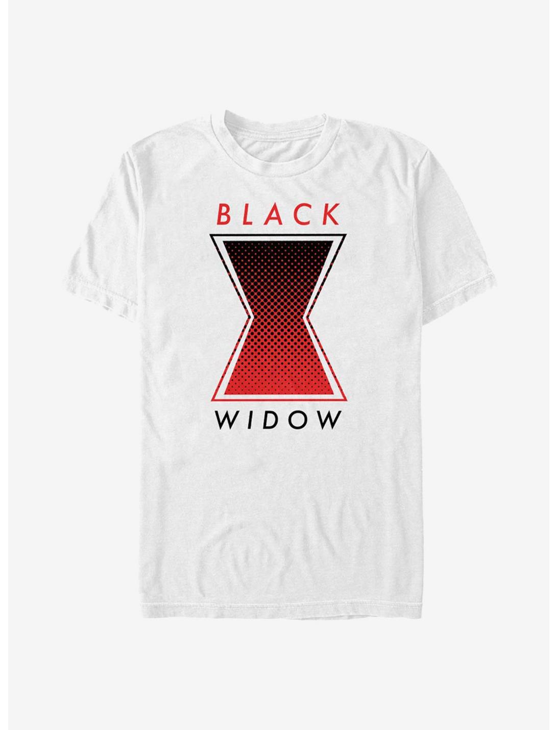 Marvel Black Widow Haftone Symbol T-Shirt, WHITE, hi-res