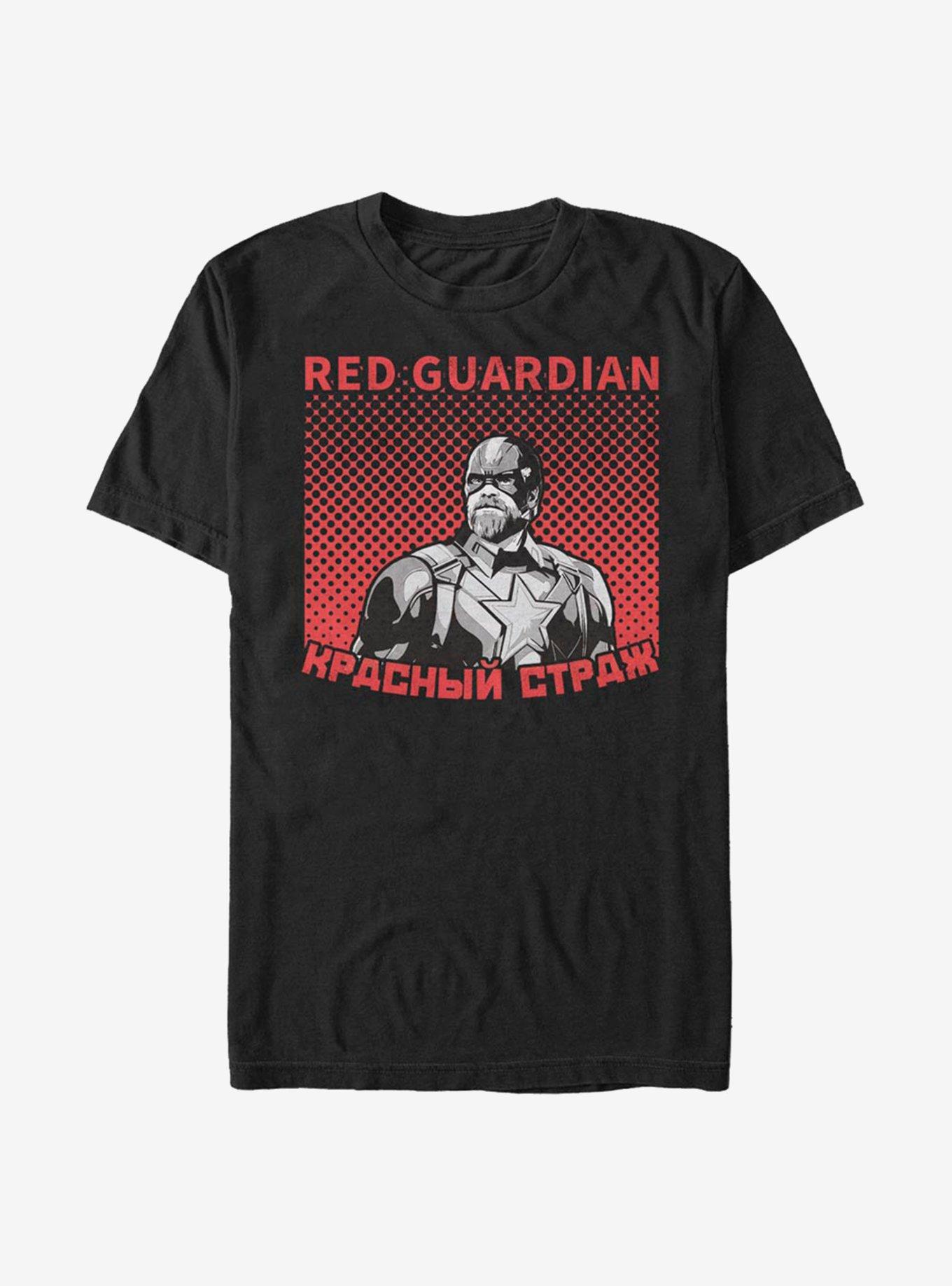 Marvel Black Widow Halftone Red Guardian T-Shirt, , hi-res