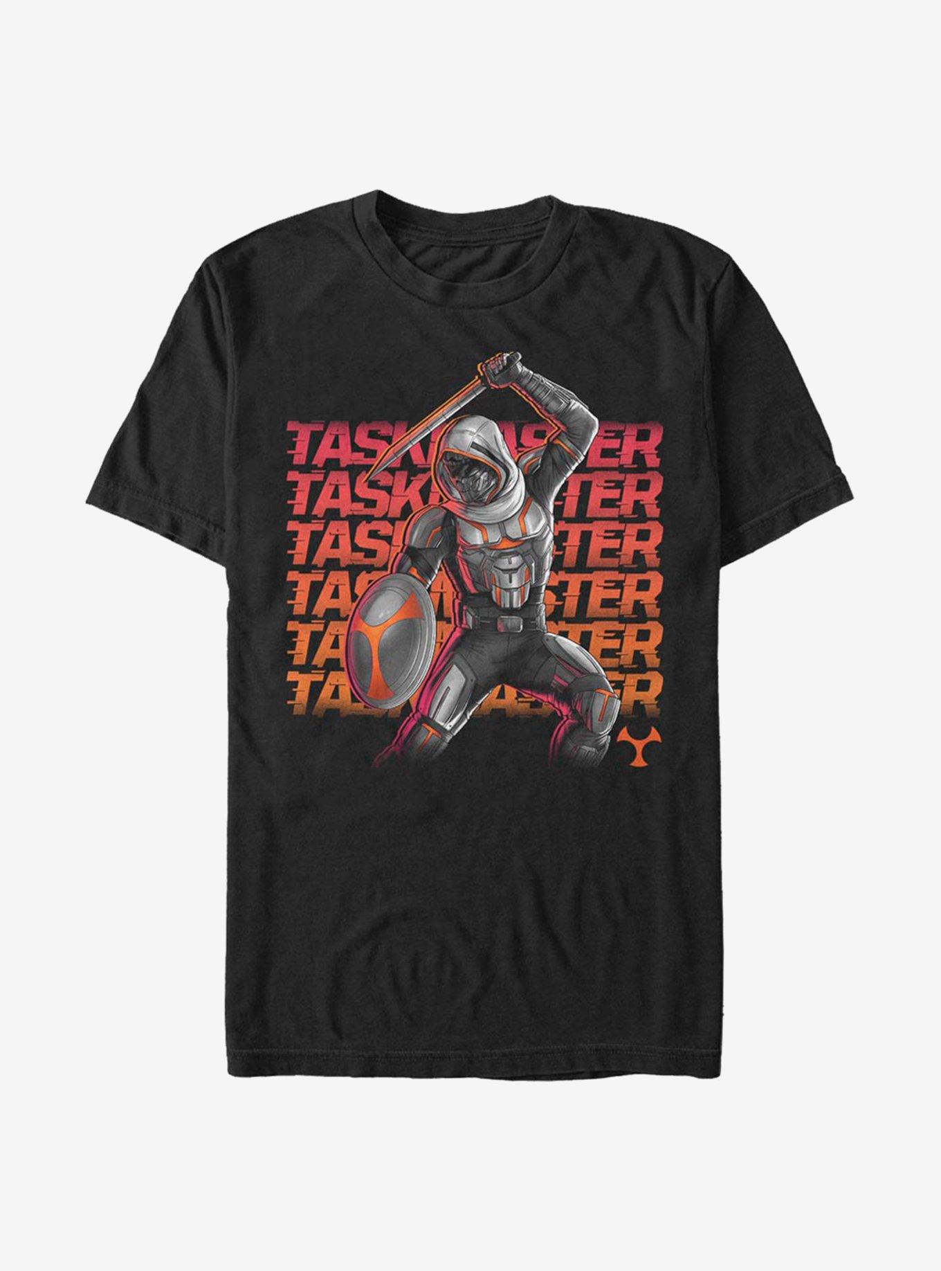 Marvel Black Widow Taskmaster Neon T-Shirt, BLACK, hi-res