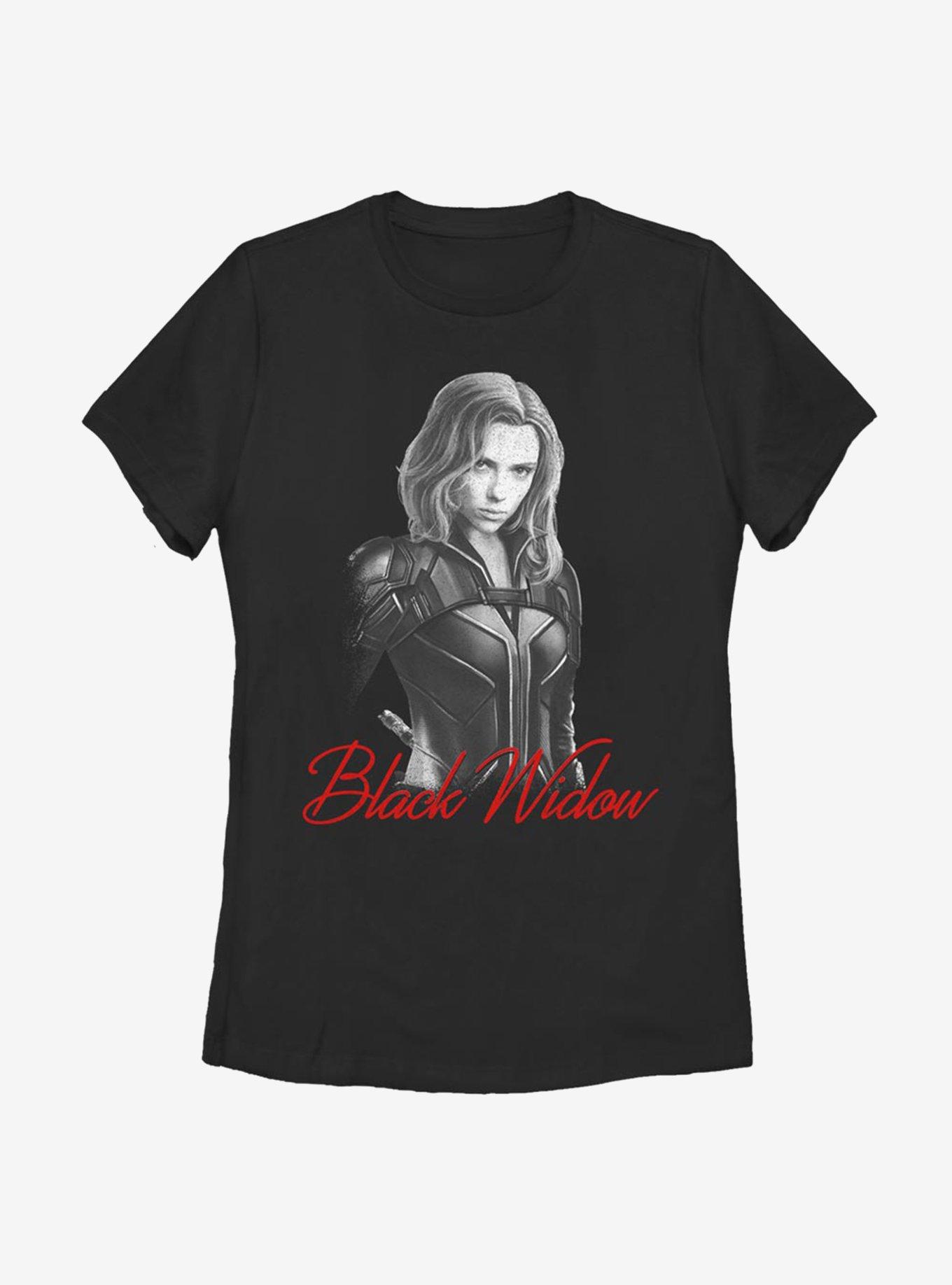 Marvel Black Widow Monochrome Womens T-Shirt, , hi-res