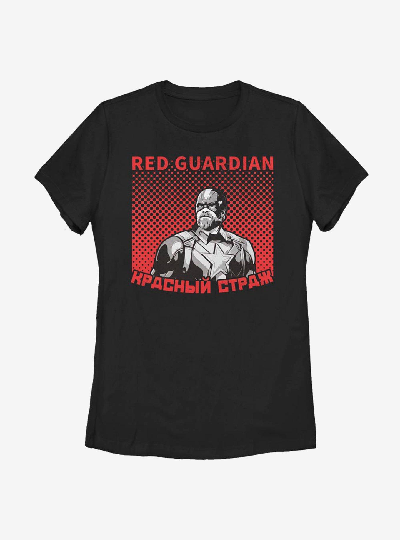 Marvel Black Widow Halftone Red Guardian Womens T-Shirt, , hi-res