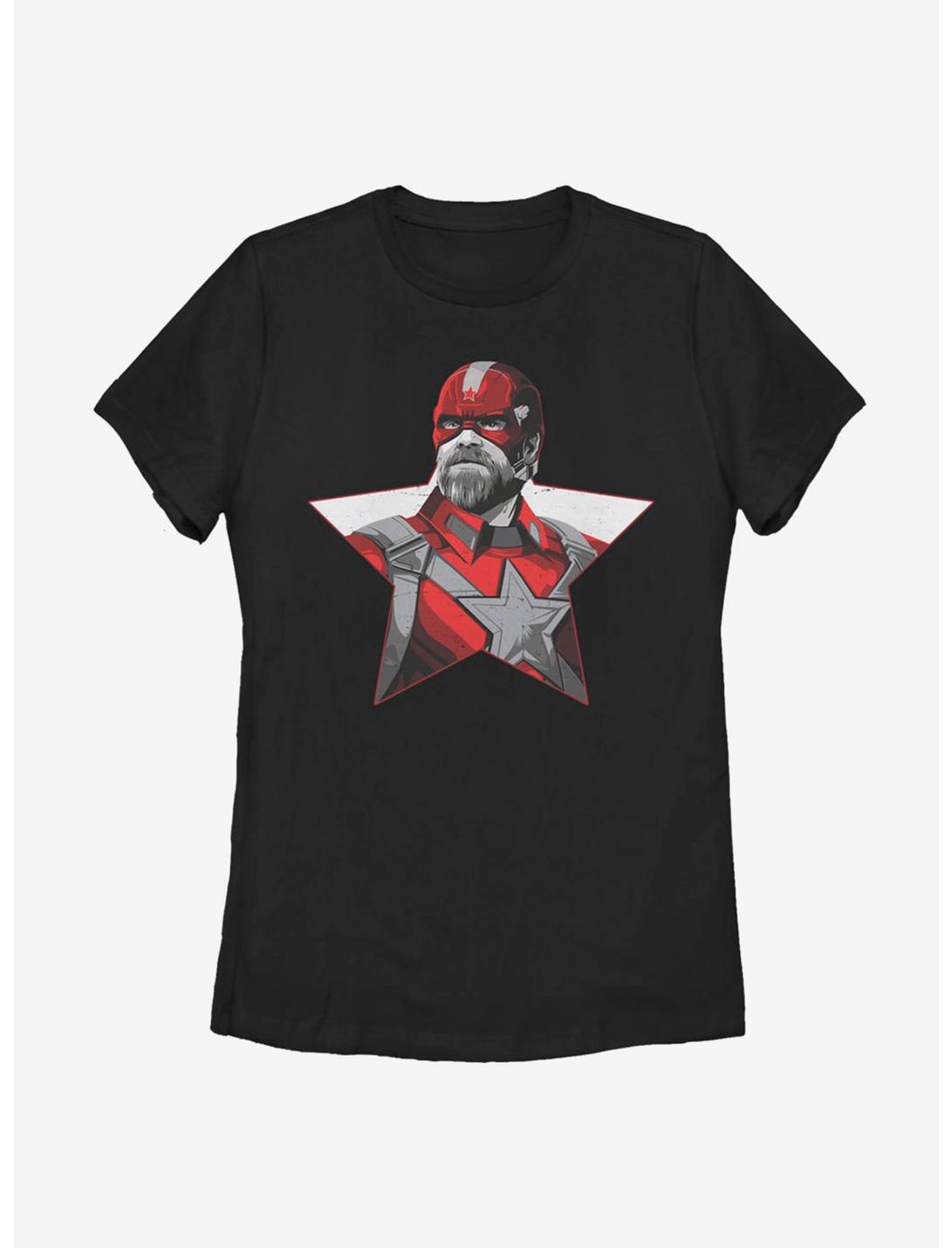 Marvel Black Widow Red Guardian Star Womens T-Shirt, BLACK, hi-res