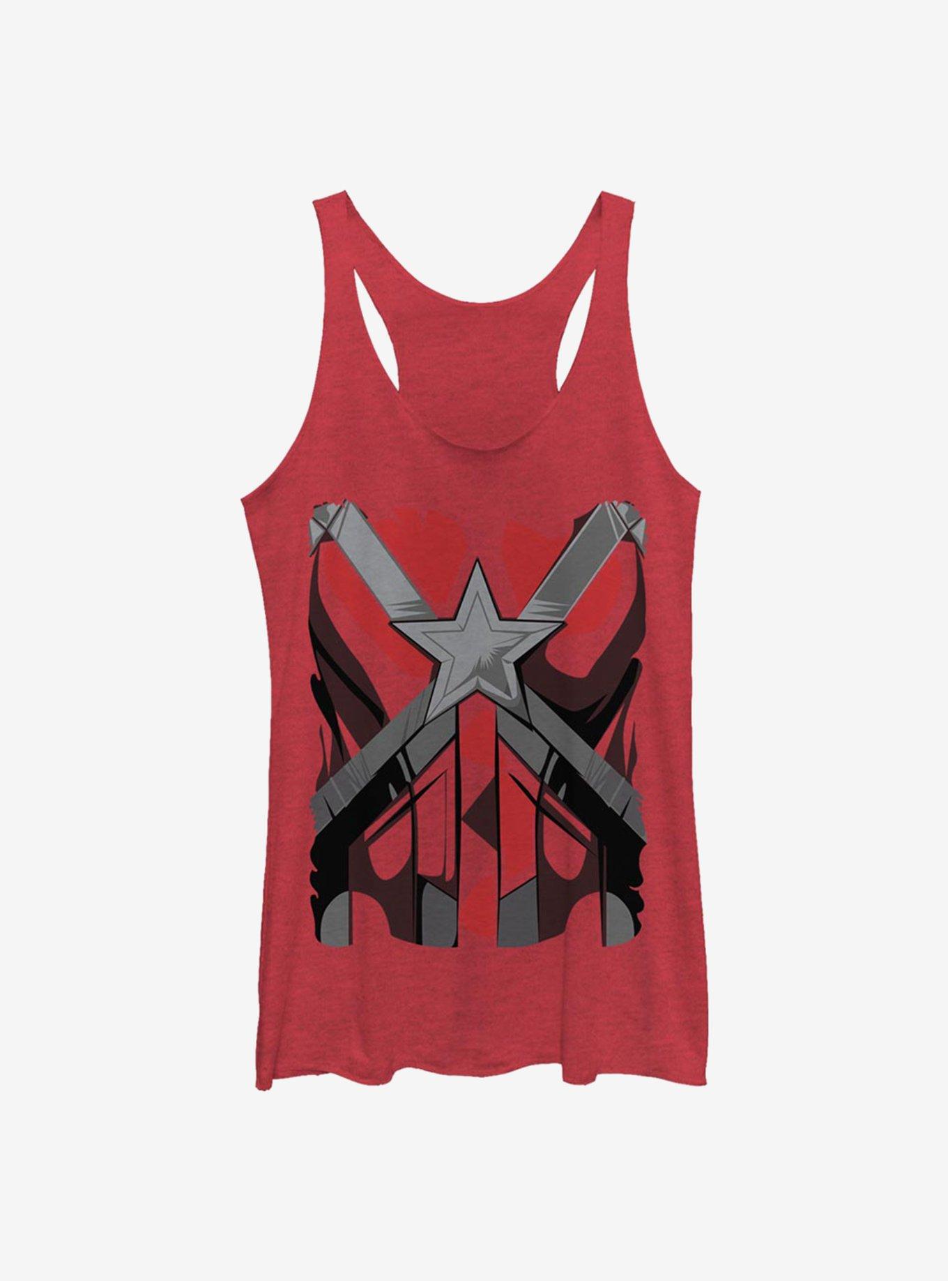 Marvel Black Widow Red Guardian Costume Womens Tank Top, RED HTR, hi-res