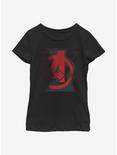 Marvel Black Widow Avengers Widow Logo Youth Girls T-Shirt, BLACK, hi-res