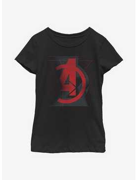 Marvel Black Widow Avengers Widow Logo Youth Girls T-Shirt, , hi-res