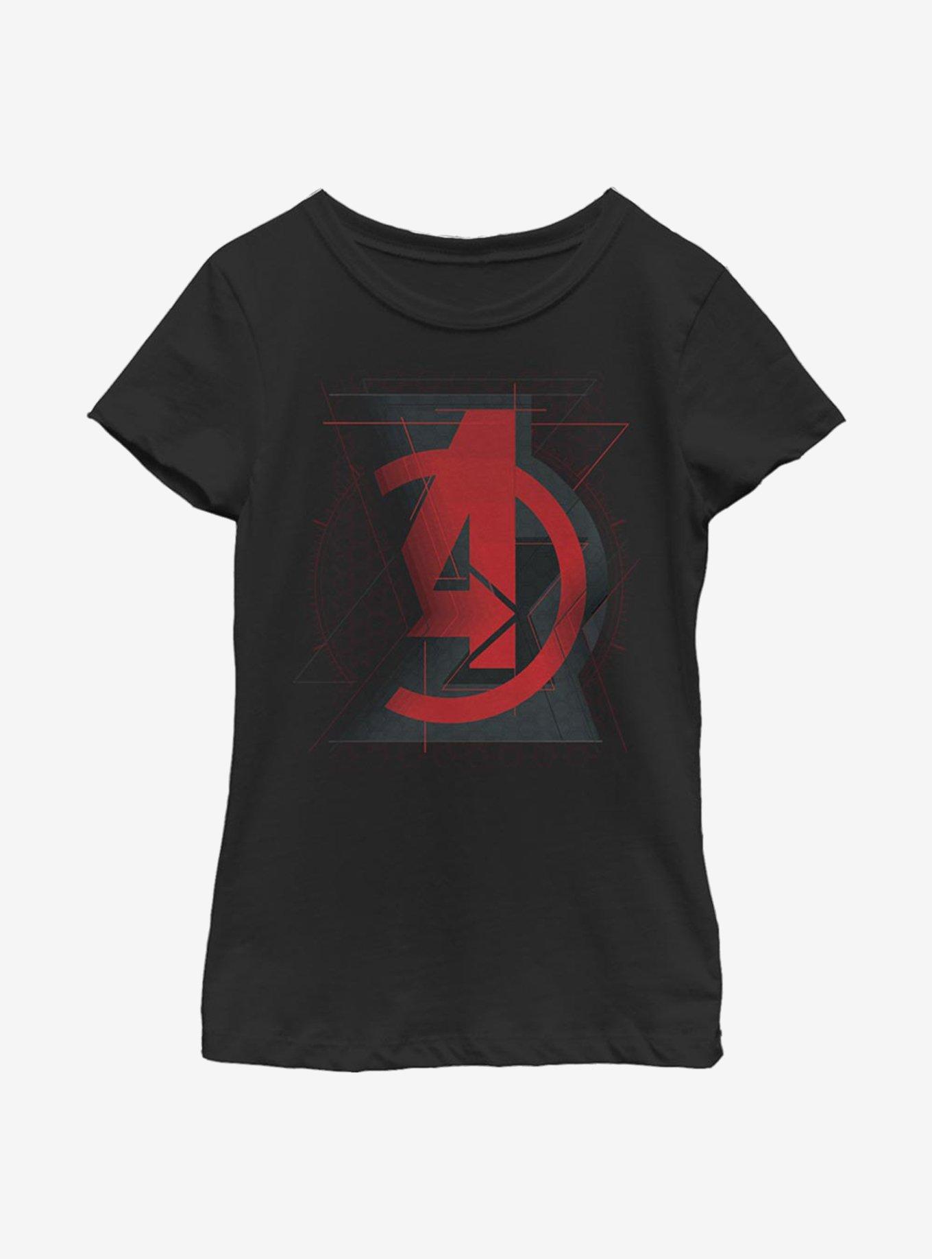 Marvel Black Widow Avengers Widow Logo Youth Girls T-Shirt, , hi-res