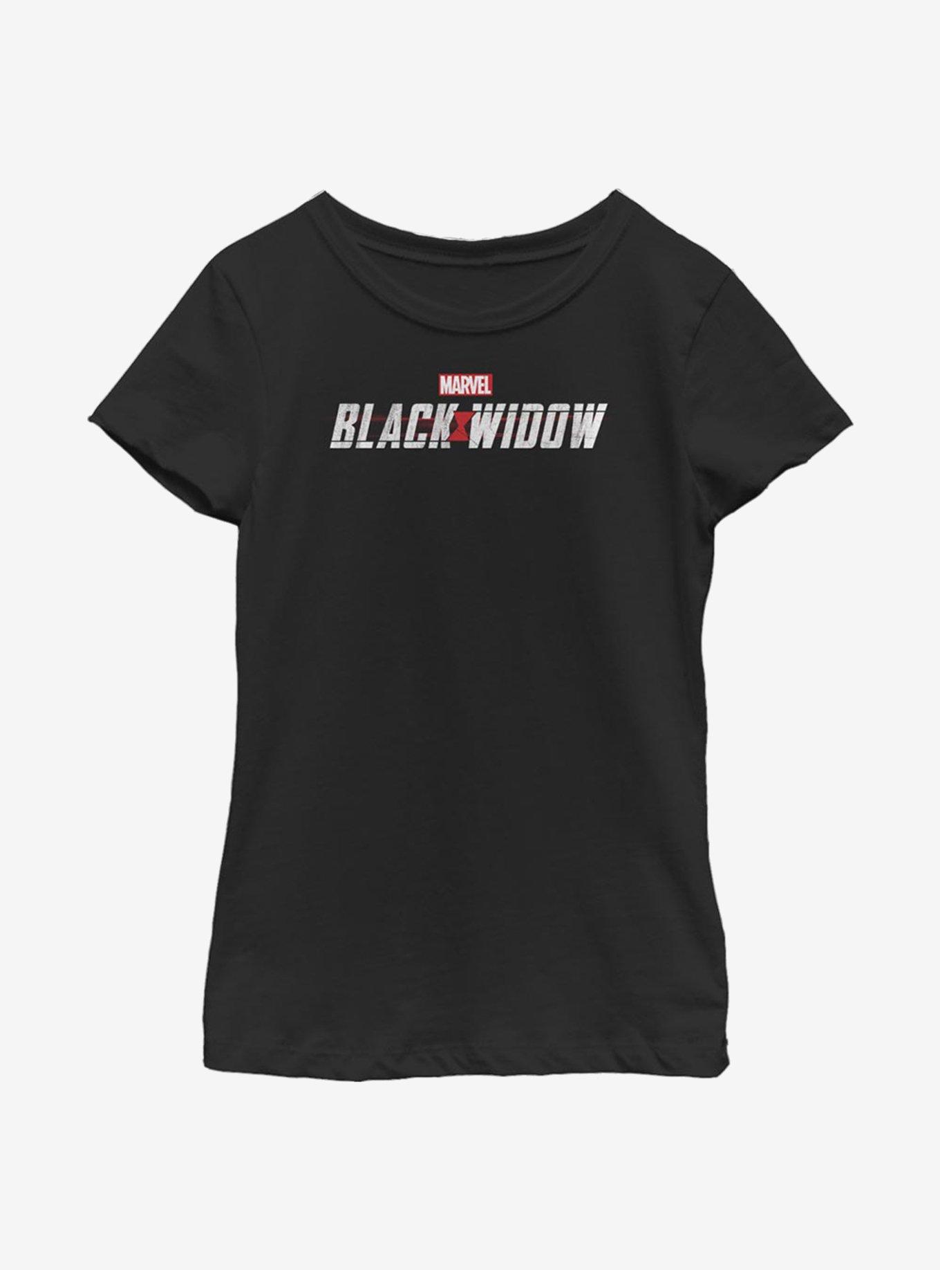Marvel Black Widow Logo Youth Girls T-Shirt, , hi-res