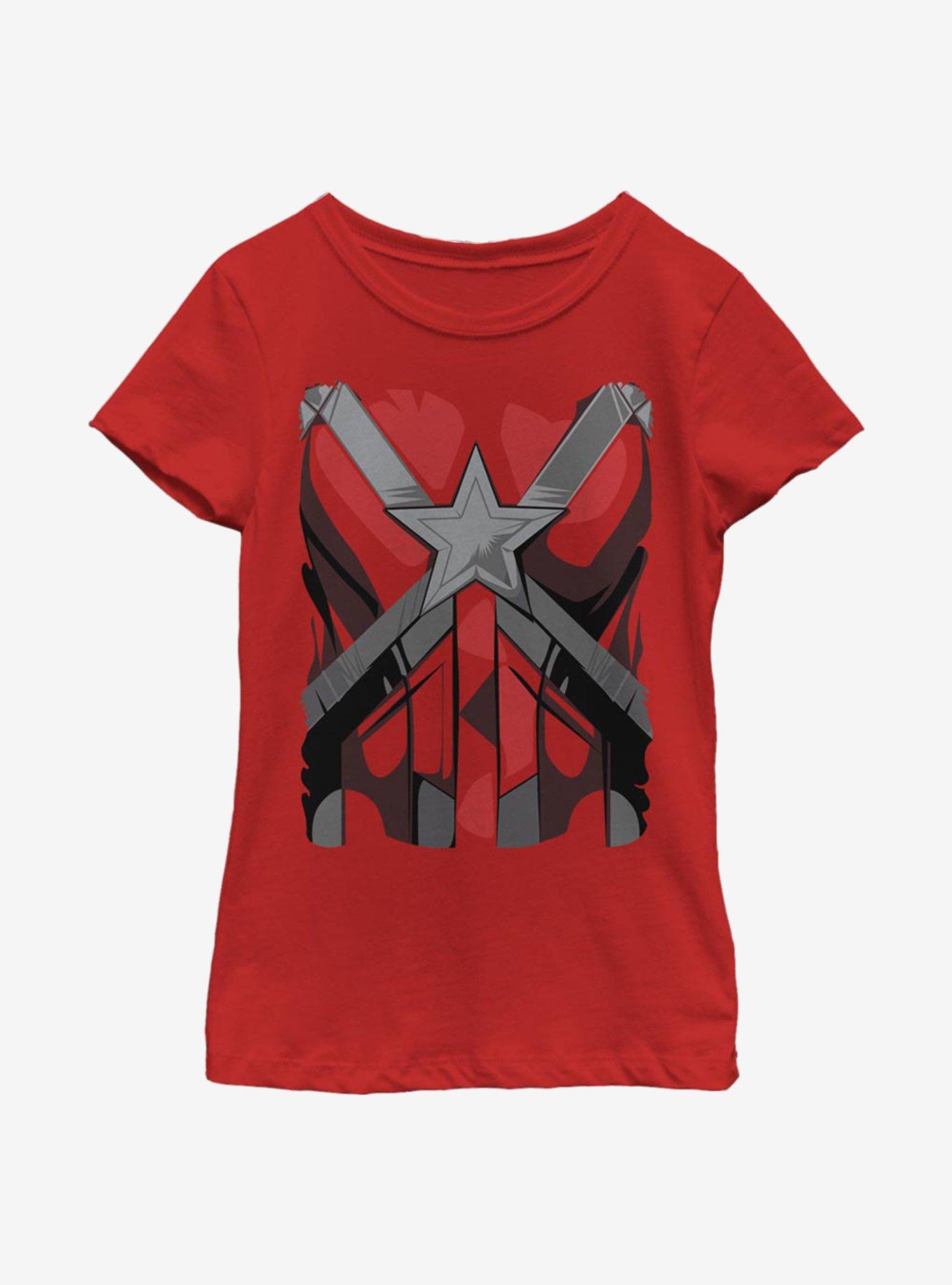 Marvel Black Widow Red Guardian Costume Youth Girls T-Shirt, , hi-res