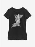 Marvel Black Widow Spy Yelena Youth Girls T-Shirt, BLACK, hi-res