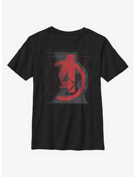 Marvel Black Widow Avengers Widow Logo Youth T-Shirt, , hi-res