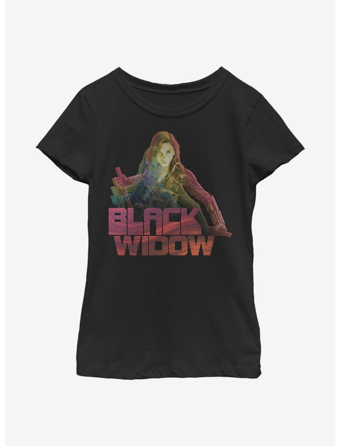 Marvel Black Widow Youth Girls T-Shirt, BLACK, hi-res