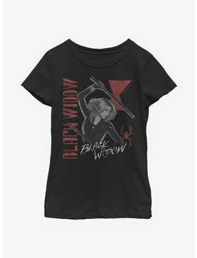 Marvel Black Widow Retro Youth Girls T-Shirt, , hi-res