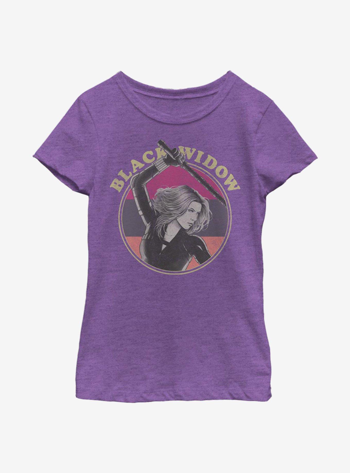 Marvel Black Widow Retro Youth Girls T-Shirt, , hi-res