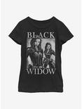 Marvel Black Widow Two Widows Mirror Youth Girls T-Shirt, BLACK, hi-res