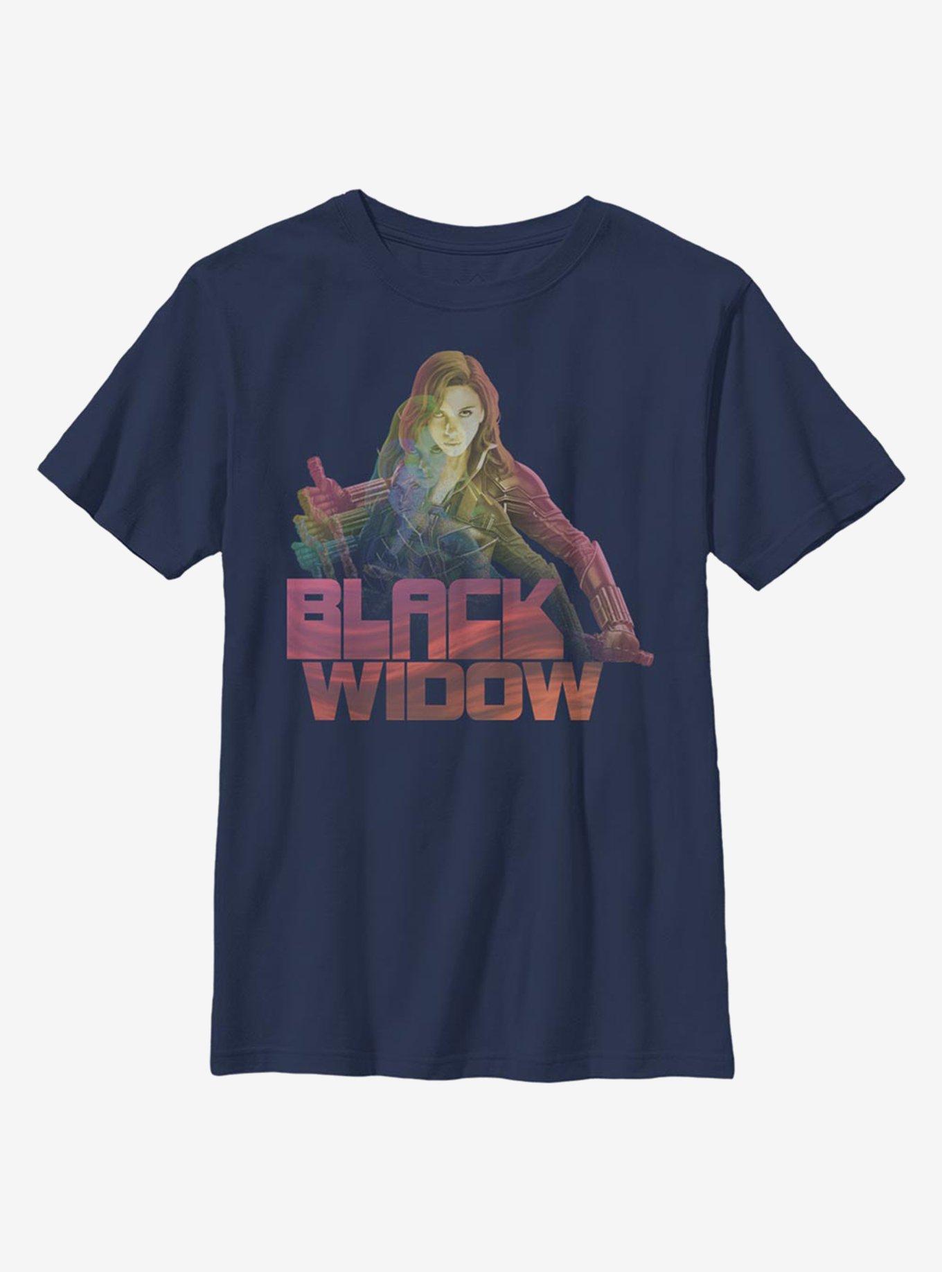 Marvel Black Widow Youth T-Shirt, NAVY, hi-res