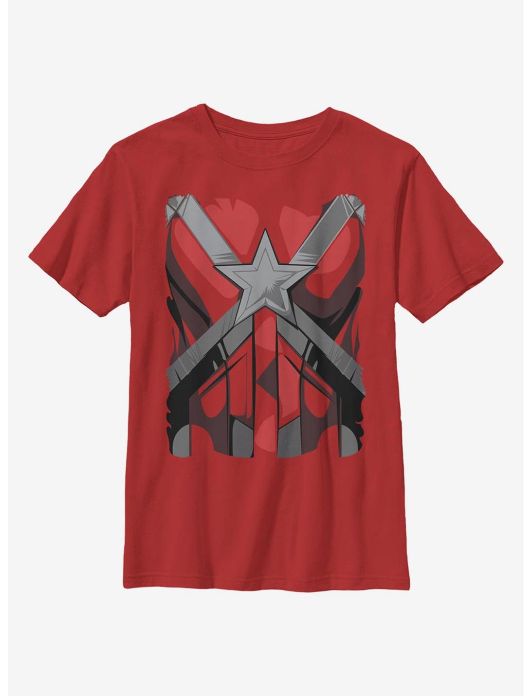 Marvel Black Widow Red Guardian Costume Youth T-Shirt, RED, hi-res