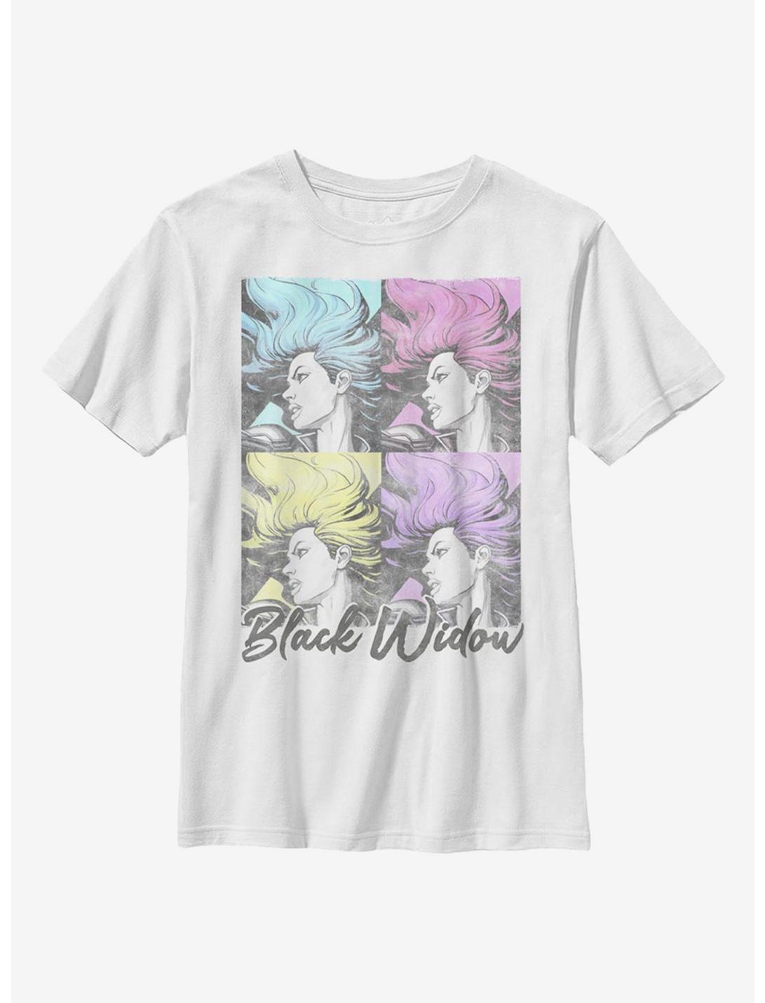 Marvel Black Widow Pop Youth T-Shirt, WHITE, hi-res