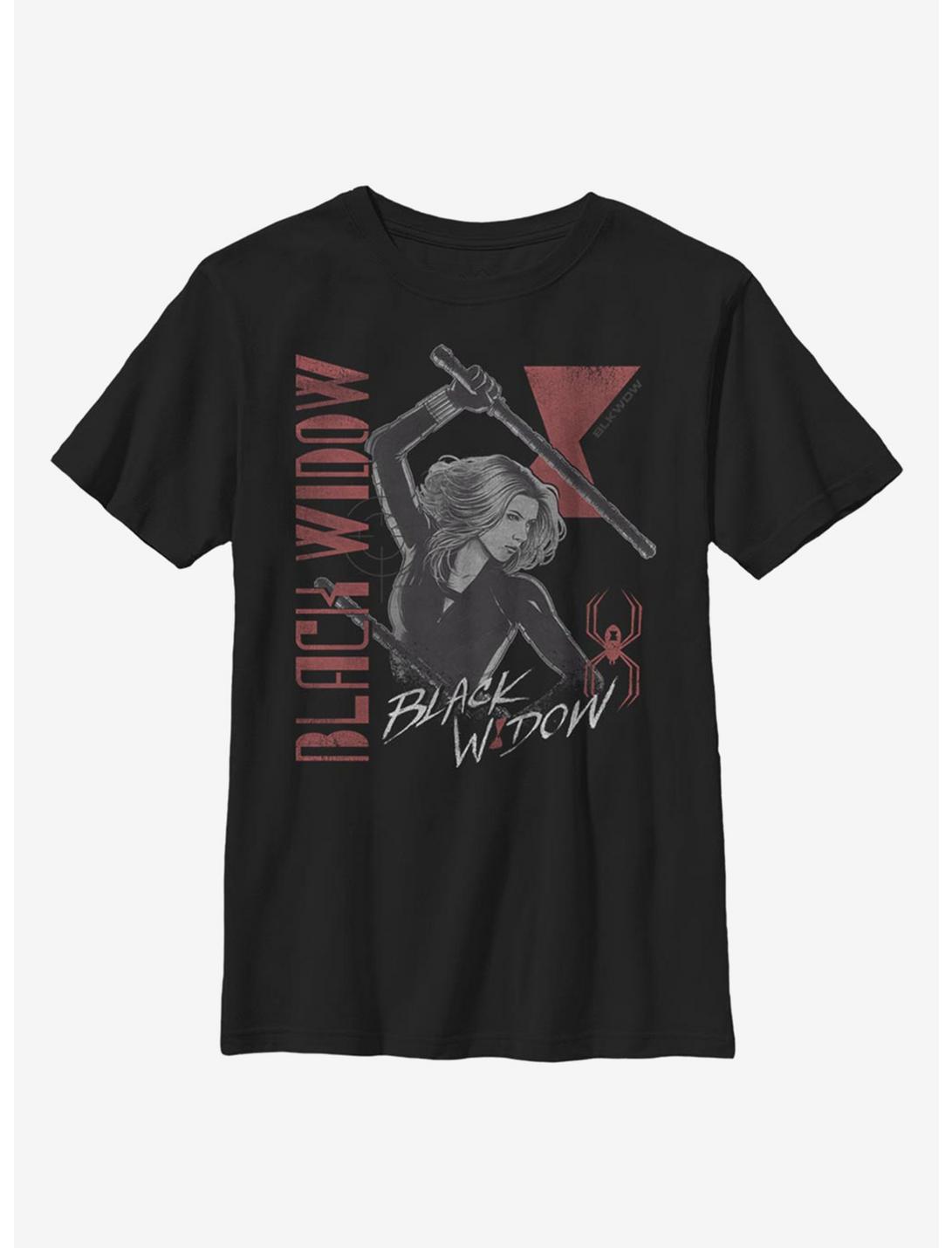 Marvel Black Widow Retro Youth T-Shirt, BLACK, hi-res