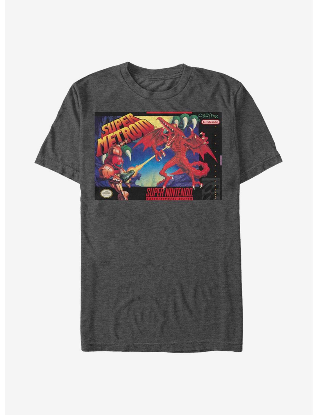 Metroid Super Metroid T-Shirt, CHAR HTR, hi-res