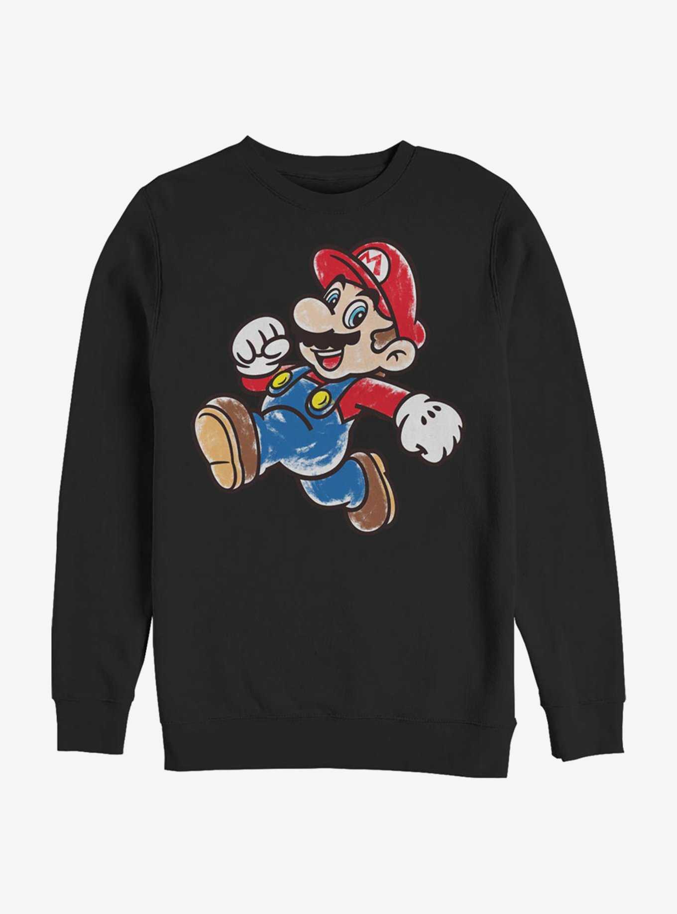 Super Mario Artsy Mario Crew Sweatshirt, , hi-res