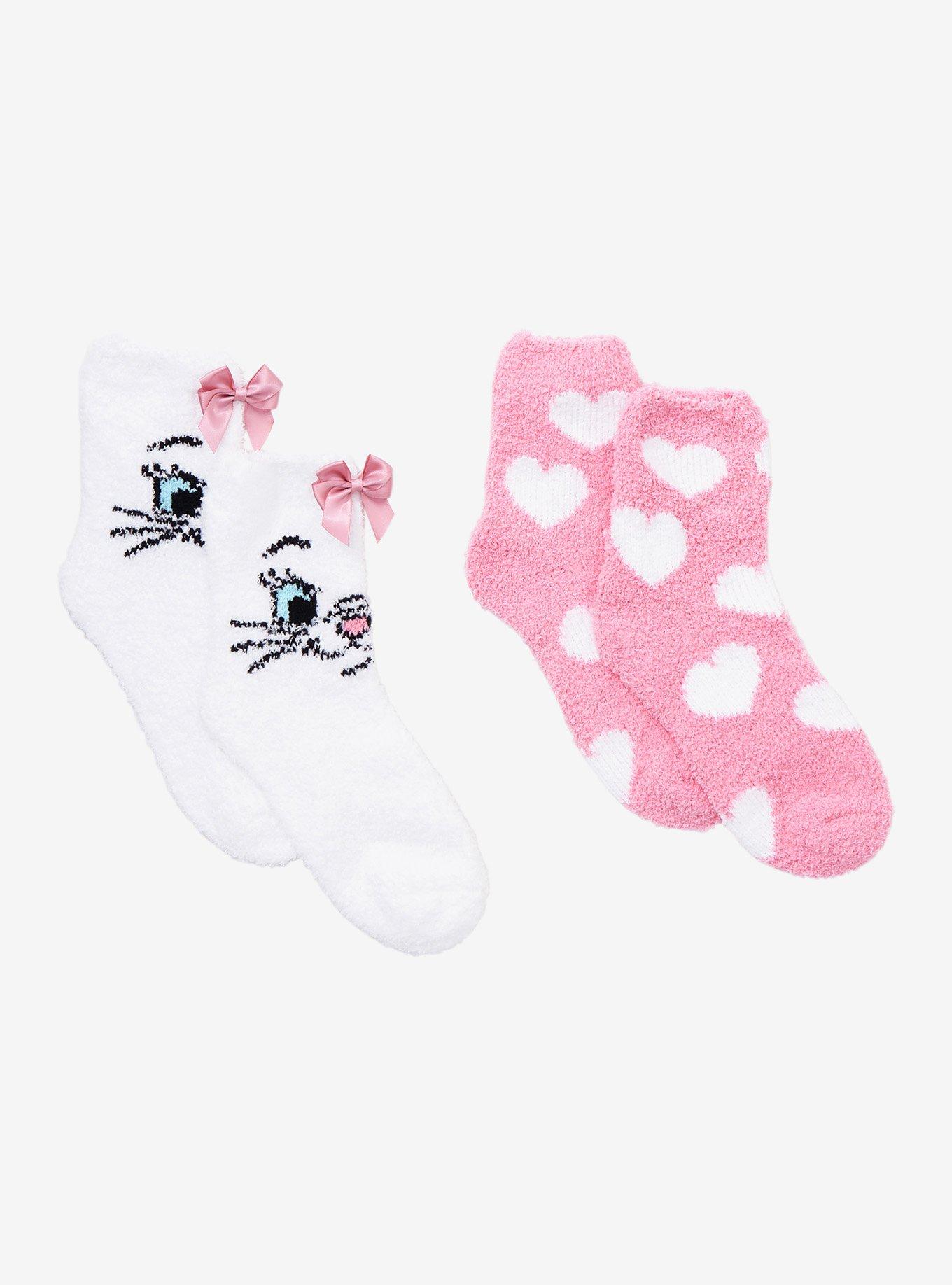 Disney Aristocats Marie Fuzzy Crew Socks 2 Pair, , hi-res